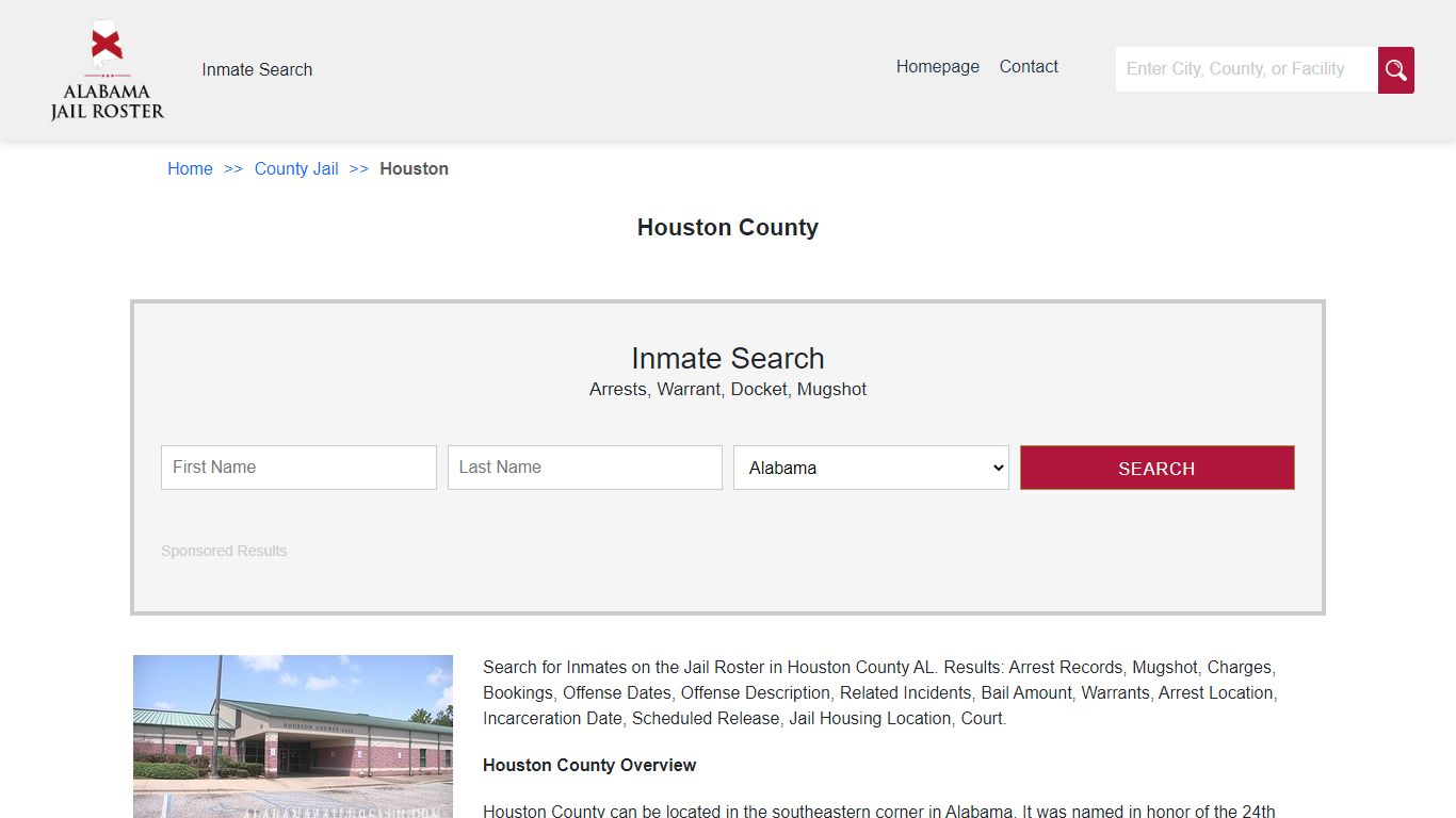 Houston County | Alabama Jail Inmate Search