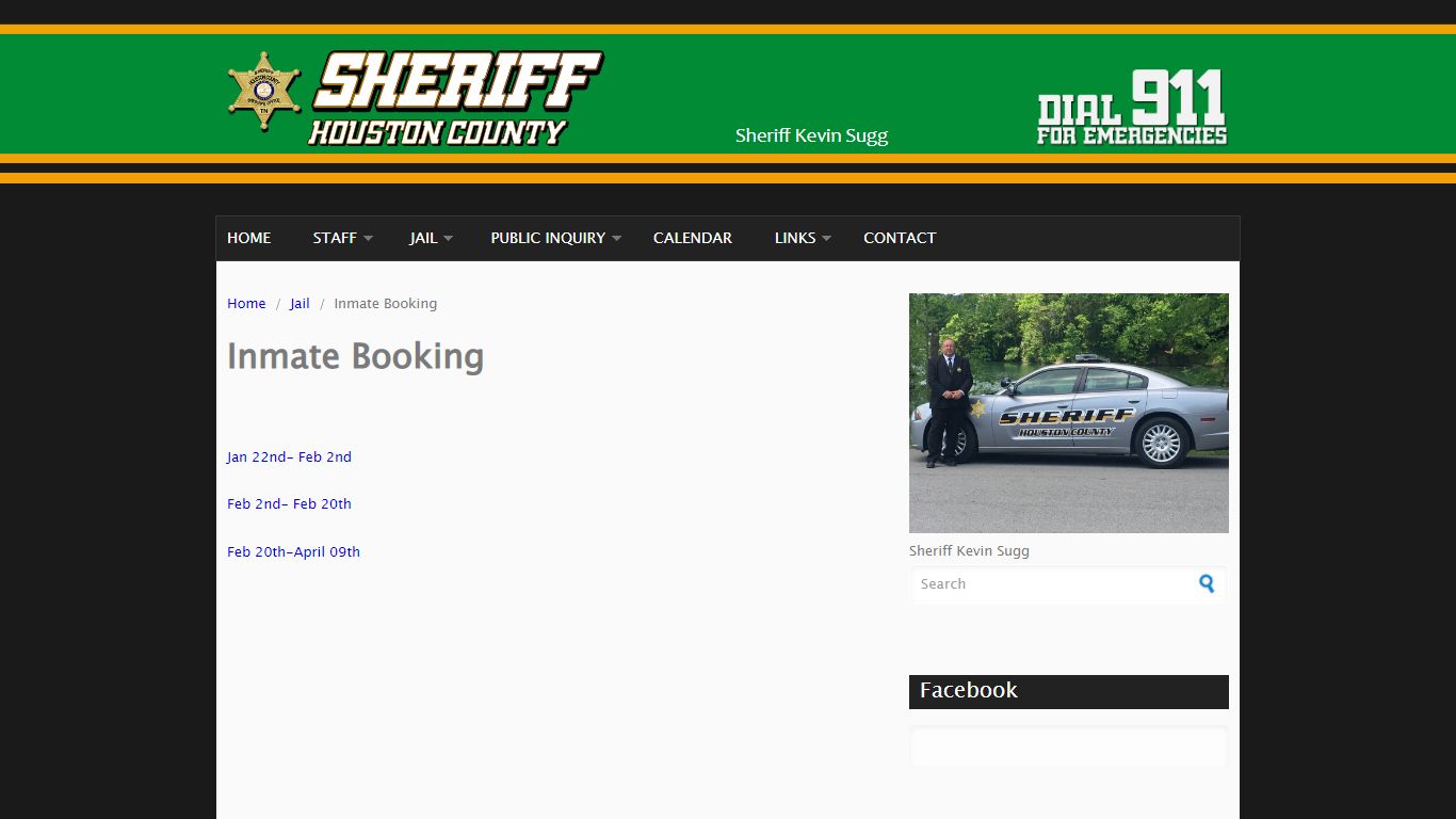 Inmate Booking | Houston County Sheriff's Office